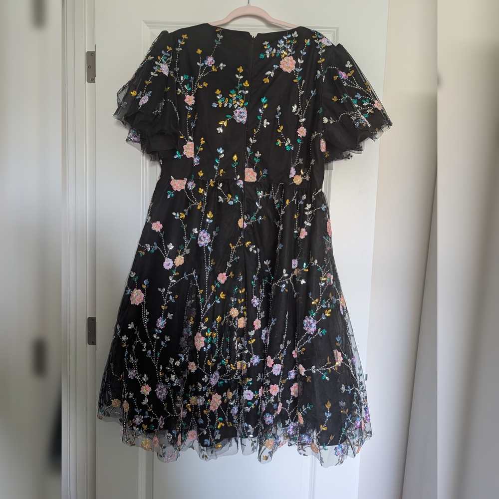 JessaKae Shimmer Midi Dress Women's 1X - Picture 3 of 4